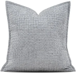 Grey Crosshatch Textured Cushion, SKU YM-BGJH2604212