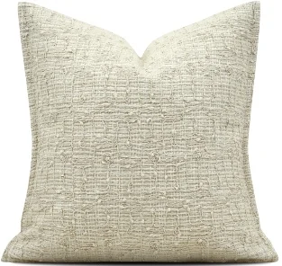 Ivory Crosshatch Texture Cushion, SKU YM-BGJH2604216