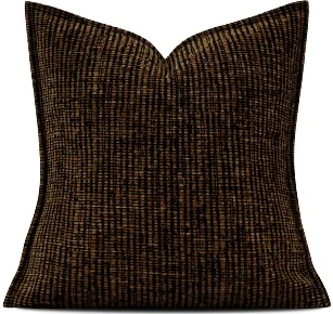 Dark Brown Fine Stripe Cushion, SKU YM-BGJH2604220