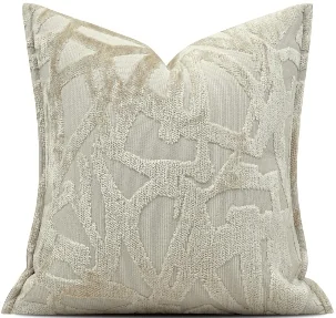 Ivory Abstract Line Cushion, SKU YM-BGJH2604223