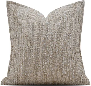 Taupe Flecked Texture Cushion, SKU YM-BGJH2604224
