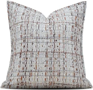 Ivory Fine Check Cushion, SKU YM-BGJH2604226
