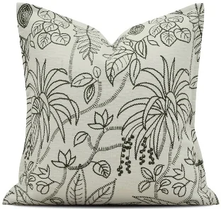 Ivory Botanical Line Cushion, SKU YM-BGJH2604234