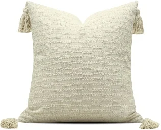Ivory Tassel Corner Cushion, SKU YM-BGJH2604246