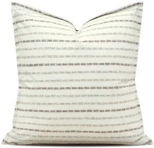 Taupe Striped Cushion, SKU YM-BT2605092