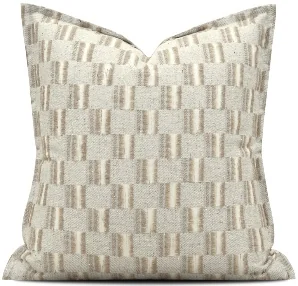 Beige Geometric Cushion, SKU YM-BT2605097