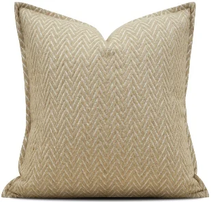 Beige Herringbone Cushion, SKU YM-BT2605099